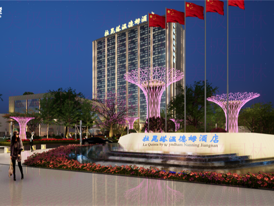 2021南宁四星级酒店景观设计项目效果图展示