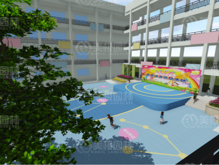 南宁市云景路小学教学楼、综合楼场地间景观改造项目